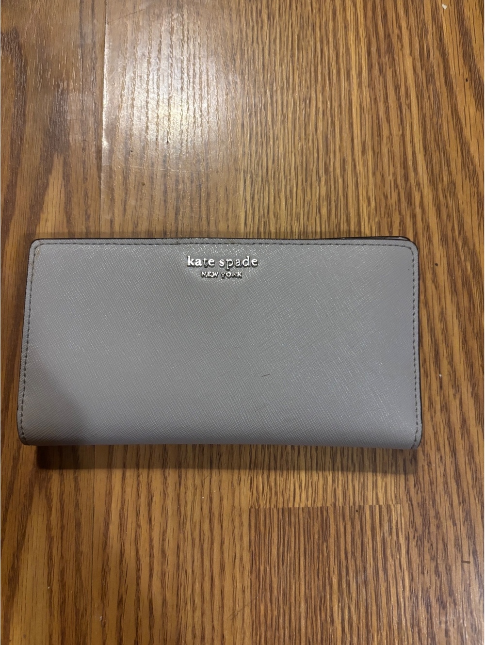 Kate Spade Gray Genuine Leather Wallet